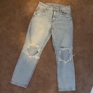 American Eagle Outfitters Light Blue High Rise Jeans